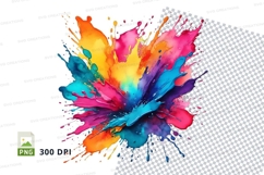 Colorful paint splatter Product Image 1