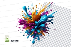 Colorful paint splash Product Image 1
