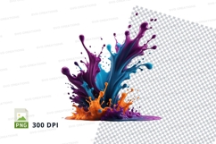 Colorful paint splash Product Image 1