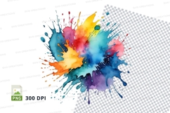 Colorful paint splatter Product Image 1