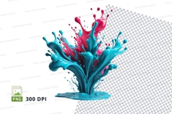 Colorful splash clipart Product Image 1