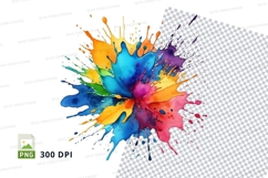 Colorful paint splash Product Image 1