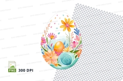 Easter egg with floral design Product Image 1