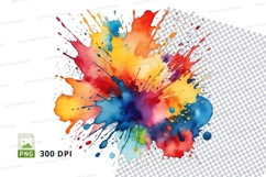 Colorful paint splash Product Image 1