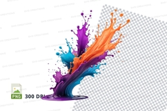 Colorful paint splash Product Image 1