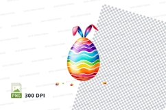 Colorful easter egg clipart Product Image 1