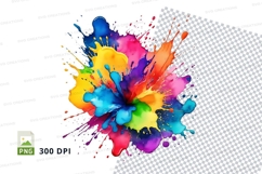 Vibrant paint splatter Product Image 1