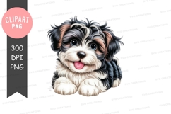Playful puppy clipart png Product Image 1
