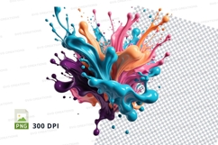 Vibrant paint splash Product Image 1