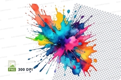 Colorful paint splash Product Image 1