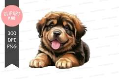 Happy puppy clipart png Product Image 1