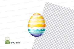 Colorful easter egg clipart Product Image 1