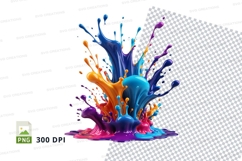 Colorful paint splash Product Image 1
