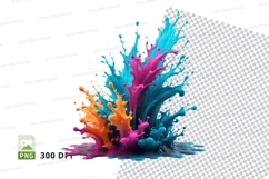Colorful paint splash Product Image 1