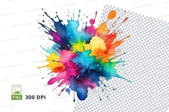 Colorful paint splatter Product Image 1