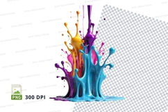 Colorful paint splash Product Image 1