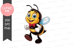 Cartoon bee clipart png Product Image 1