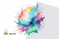 Colorful paint splash Product Image 1