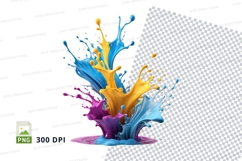 Colorful paint splash Product Image 1