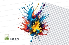 Colorful paint splatter Product Image 1