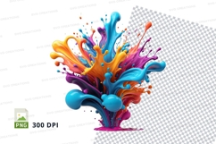 Colorful paint splash Product Image 1
