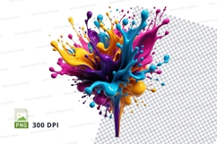 Colorful paint splatter Product Image 1