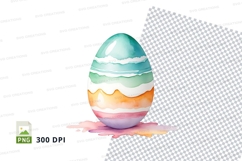 Colorful easter egg clipart Product Image 1