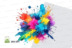 Colorful paint splash Product Image 1