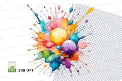 Vibrant paint splatter Product Image 1