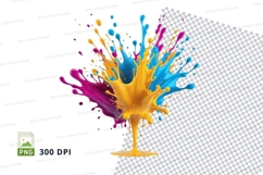 Colorful paint splash Product Image 1