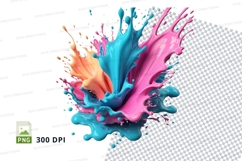 Vibrant paint splash Product Image 1