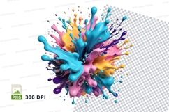 Colorful paint splash Product Image 1