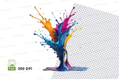 Colorful paint explosion Product Image 1