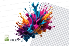 Colorful paint splash Product Image 1