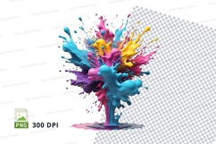 Colorful paint explosion Product Image 1