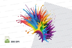 Colorful paint explosion Product Image 1