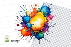 Colorful paint splatter Product Image 1