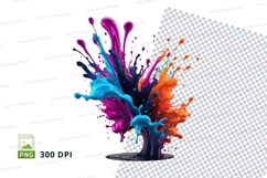 Colorful paint splatter Product Image 1