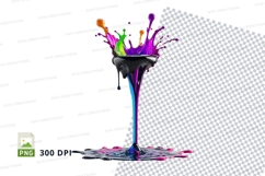 Colorful paint splash Product Image 1