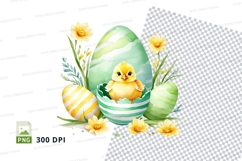 Easter chick and eggs Product Image 1