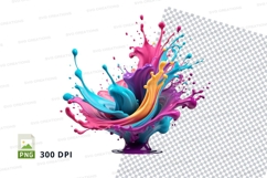 Colorful paint splash Product Image 1