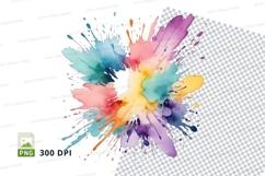 Colorful paint splash Product Image 1