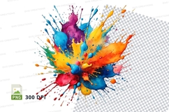 Colorful paint splatter Product Image 1