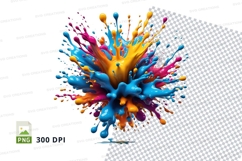 Colorful paint explosion Product Image 1