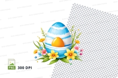 Easter egg with flowers Product Image 1
