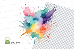 Colorful paint splatter Product Image 1