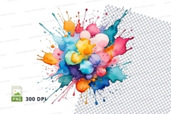 Colorful paint splatter Product Image 1