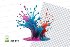 Colorful paint splash Product Image 1