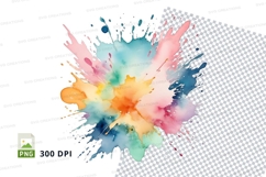 Colorful paint splash Product Image 1