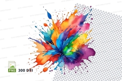 Colorful paint splatter Product Image 1